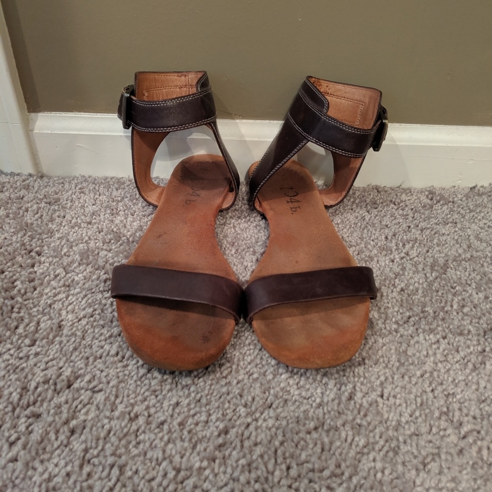 704 b Dark Brown Gladiator Sandals 39
